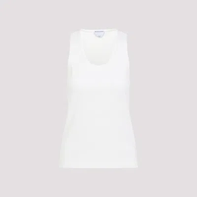 Bottega Veneta White Cotton Tank Top