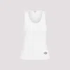 Bottega Veneta Stretch Rib Cotton Tank Top In White