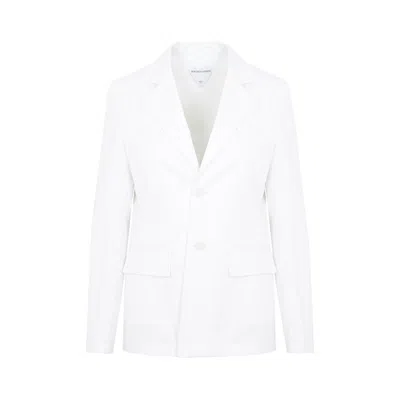 Bottega Veneta White Cotton Twill Jacket