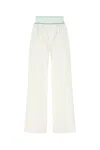 Bottega Veneta Elastic Waist Cotton Wide Legged Pants