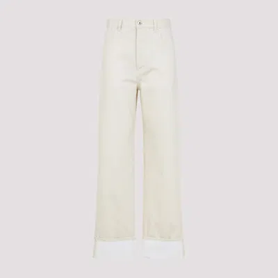 BOTTEGA VENETA WHITE DENIM PANTS