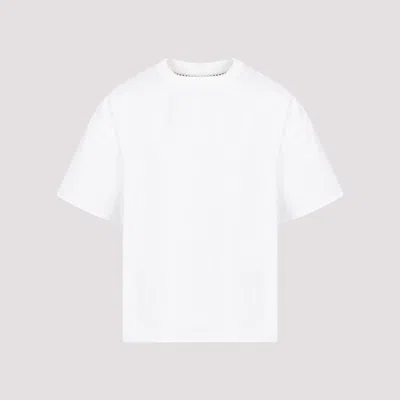 Bottega Veneta Double Layer Striped Cotton T-shirt In White