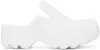 Bottega Veneta Flash 60mm Platform Clogs In 9083 Chalk