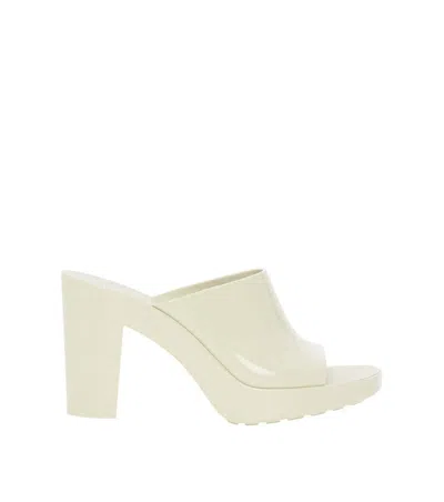 Bottega Veneta White Gleam Mules