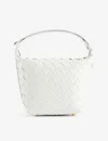 Bottega Veneta White-gold Wallace Leather Top-handle Bag