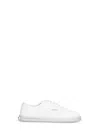 Bottega Veneta White Intrecciato Nappa Leather Serena Sneakers In White