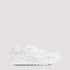 Bottega Veneta Orbit Metallic Net Runner Sneakers In White