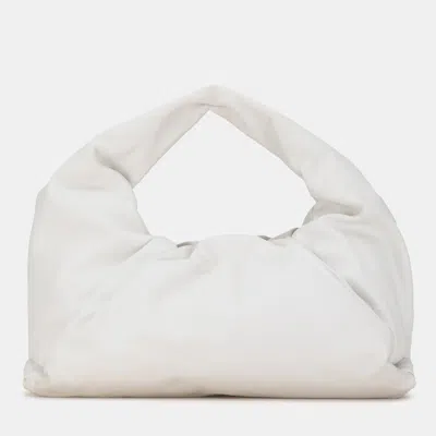 Pre-owned Bottega Veneta White Lambskin The Shoulder Pouch