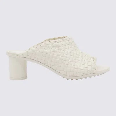 Bottega Veneta White Leather Atomic Mule Sandals