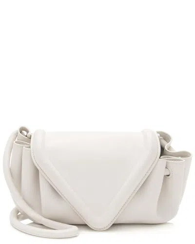 Bottega Veneta White Leather Beak Crossbody (authentic Pre-loved)