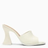 Bottega Veneta White Slip On Heels In White