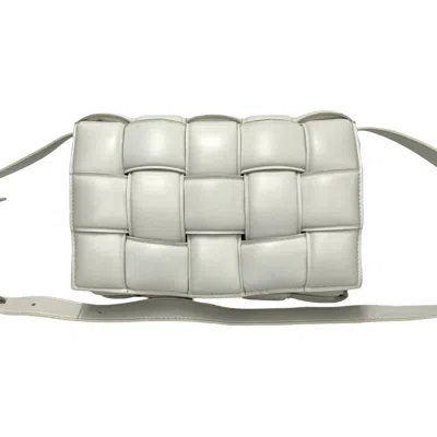 Pre-owned Bottega Veneta White Leather Pochette Shoulder Bag ()