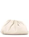 Bottega Veneta White Leather The Pouch Teen (authentic Pre-loved) In Neutral