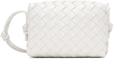 BOTTEGA VENETA WHITE MINI LOOP SHOULDER BAG