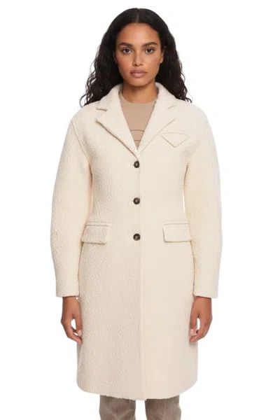 Bottega Veneta White Notched Lapel Trench Coat
