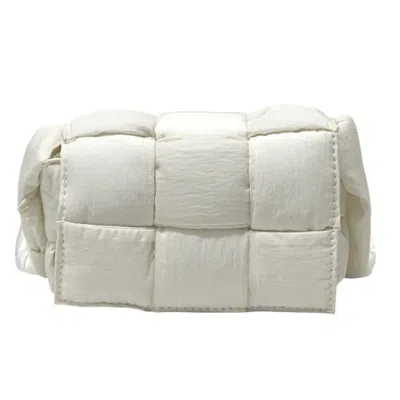 Pre-owned Bottega Veneta White Nylon Shoulder Bag ()