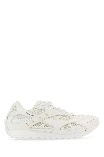 Bottega Veneta Orbit Nylon And Mesh Runner Sneakers In White