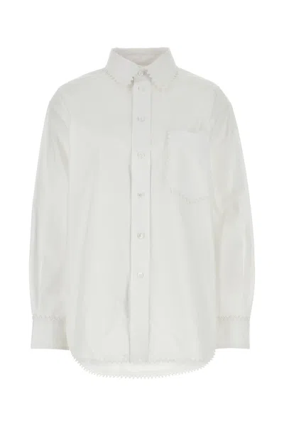 BOTTEGA VENETA WHITE OXFORD SHIRT