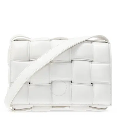 Bottega Veneta White Padded Cassette Shoulder Bag