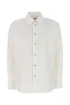 Bottega Veneta Women Classic Cotton Poplin Shirt In White