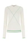 Bottega Veneta Logo Sweater In White