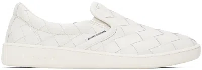 Bottega Veneta Sawyer Intrecciato Leather Low-top Sneakers In White