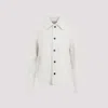 Bottega Veneta Pointed-collar Shearling Jacket In White