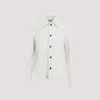 Bottega Veneta Pointed-collar Shearling Jacket In White