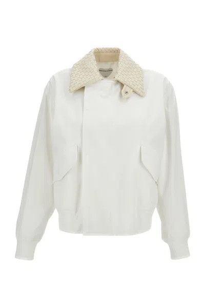 Bottega Veneta White Shirt Collar Jacket