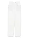 Bottega Veneta Denim Wide Leg Trousers Clothing In White