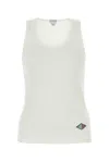 Bottega Veneta Stretch Rib Cotton Tank Top In White