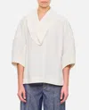 Bottega Veneta White Viscose And Linen Blouse