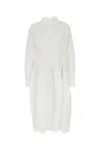 Bottega Veneta Linen And Viscose Blend Dress In White