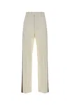 Bottega Veneta Women White Viscose Blend Pant In Neutral