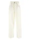 Bottega Veneta White Wool Pant In Neutral