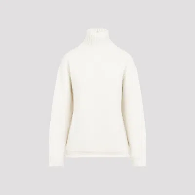 BOTTEGA VENETA WHITE WOOL SWEATER