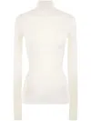 Bottega Veneta Rib-knit Turtleneck Sweater In Off White