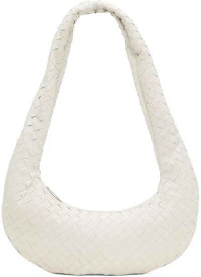 Bottega Veneta White Zip Tote In 9007-white-silver