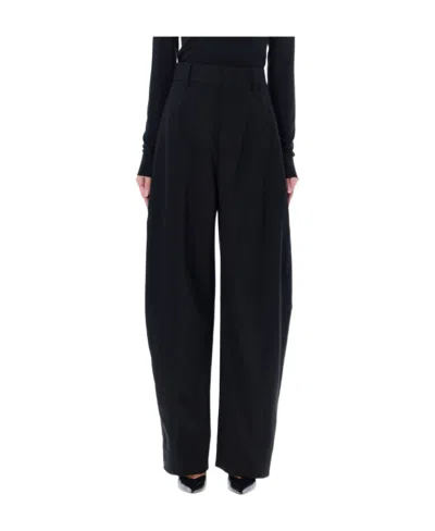 Bottega Veneta Wide-leg Casual Pants In Black