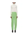 Bottega Veneta Wide-leg Casual Pants In Green