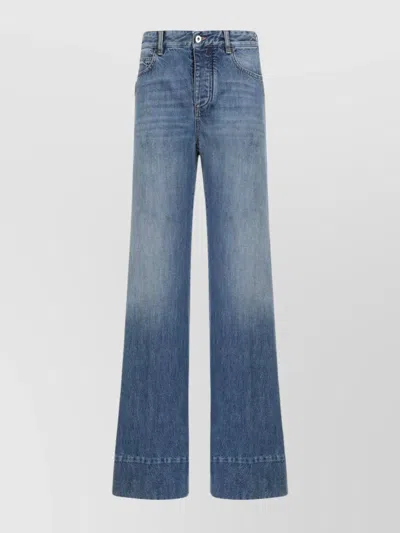 Bottega Veneta Intage Indigo Wide Leg Denim In Blue