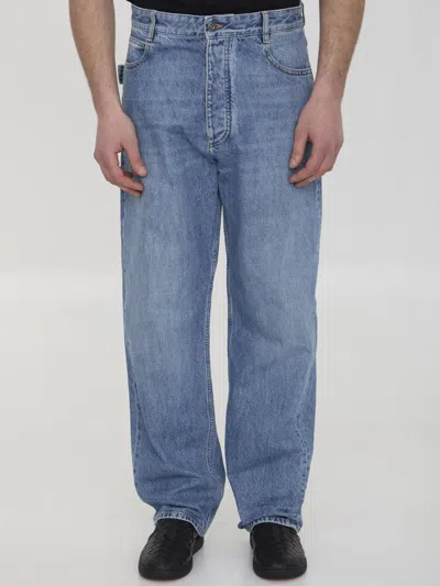 Bottega Veneta Wide-leg Denim Jeans In Blue