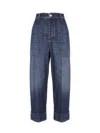 Bottega Veneta Designer Wide-leg Denim Jeans For Women In Blue