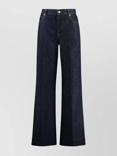 Bottega Veneta Wide-leg Denim Trousers Featuring Belt Loops