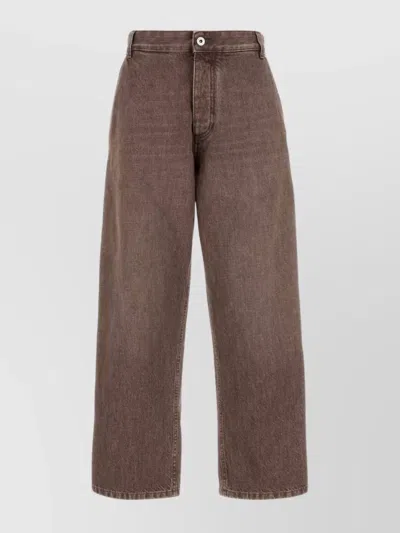 BOTTEGA VENETA WIDE-LEG DENIM TROUSERS WITH POCKETS AND BELT LOOPS