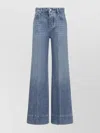 Bottega Veneta Wide Leg Flared Denim Jeans In Blue