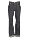 Bottega Veneta Wide-leg Jeans Blue In Black