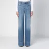 Bottega Veneta Jeans In Cotone Con Patch Posteriore In Pelle In Blue