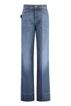 Bottega Veneta Trousers Wide-leg Denim Back Pockets In Blue