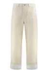 Bottega Veneta Men Jeans With Cuffs In Neutral